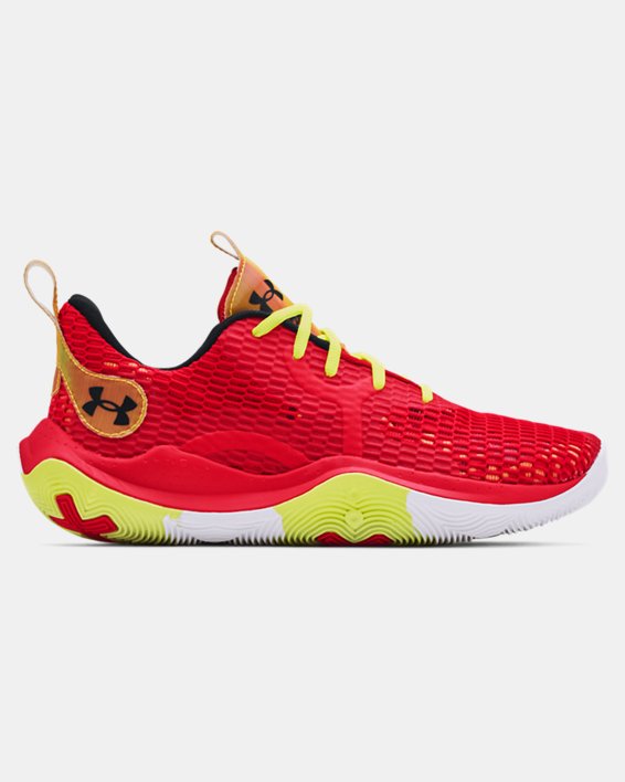 Unisex UA Spawn 3 Colorshift Basketball Shoes, Red, pdpMainDesktop image number 0